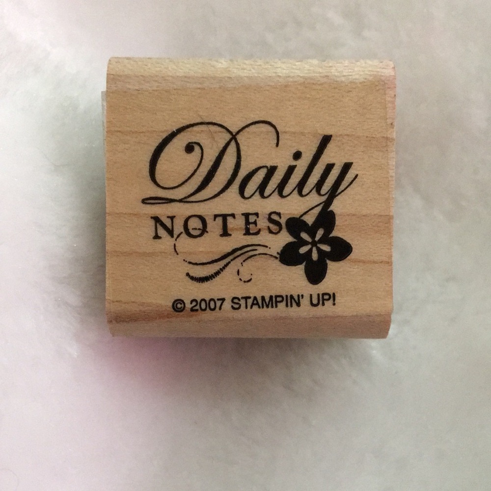 Stampin' Up! Daily Notes Wooden Stamp
